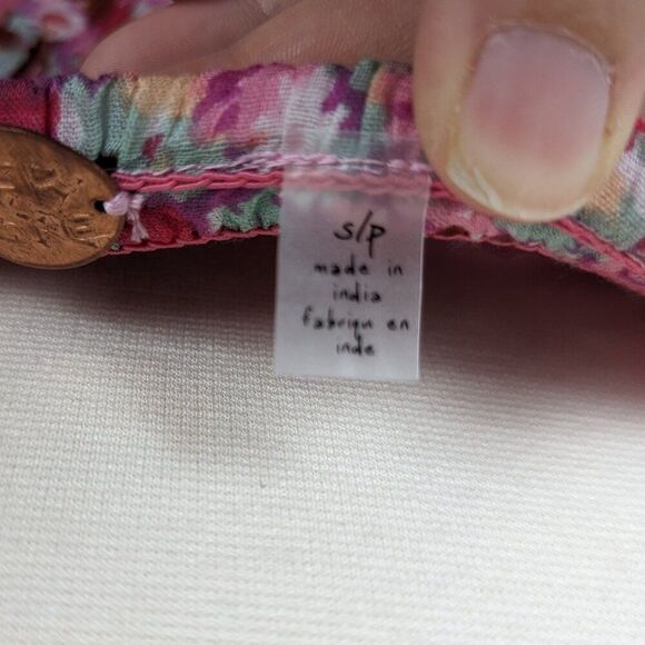 Free People | Talia Tunic Floral Ruffle Top Size Small NWOT - Picture 7 of 9